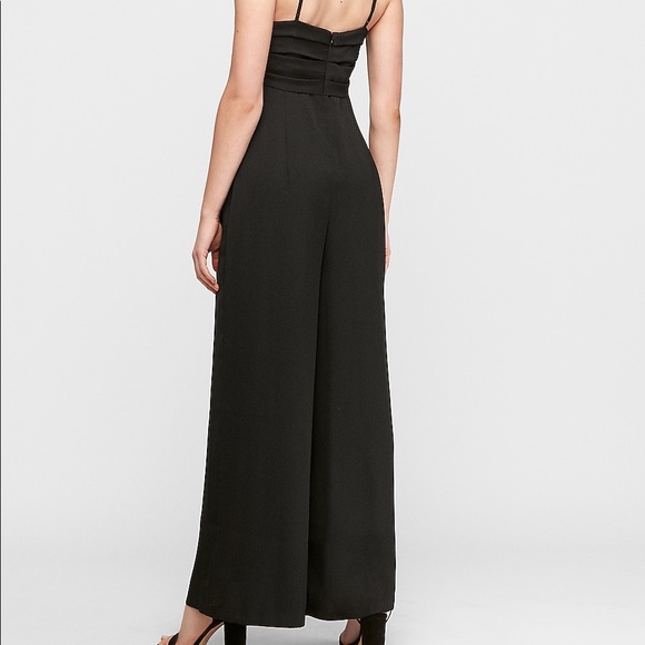 Express Pleated Twist Front Wide Leg Jumpsuit - Picture 2 of 2